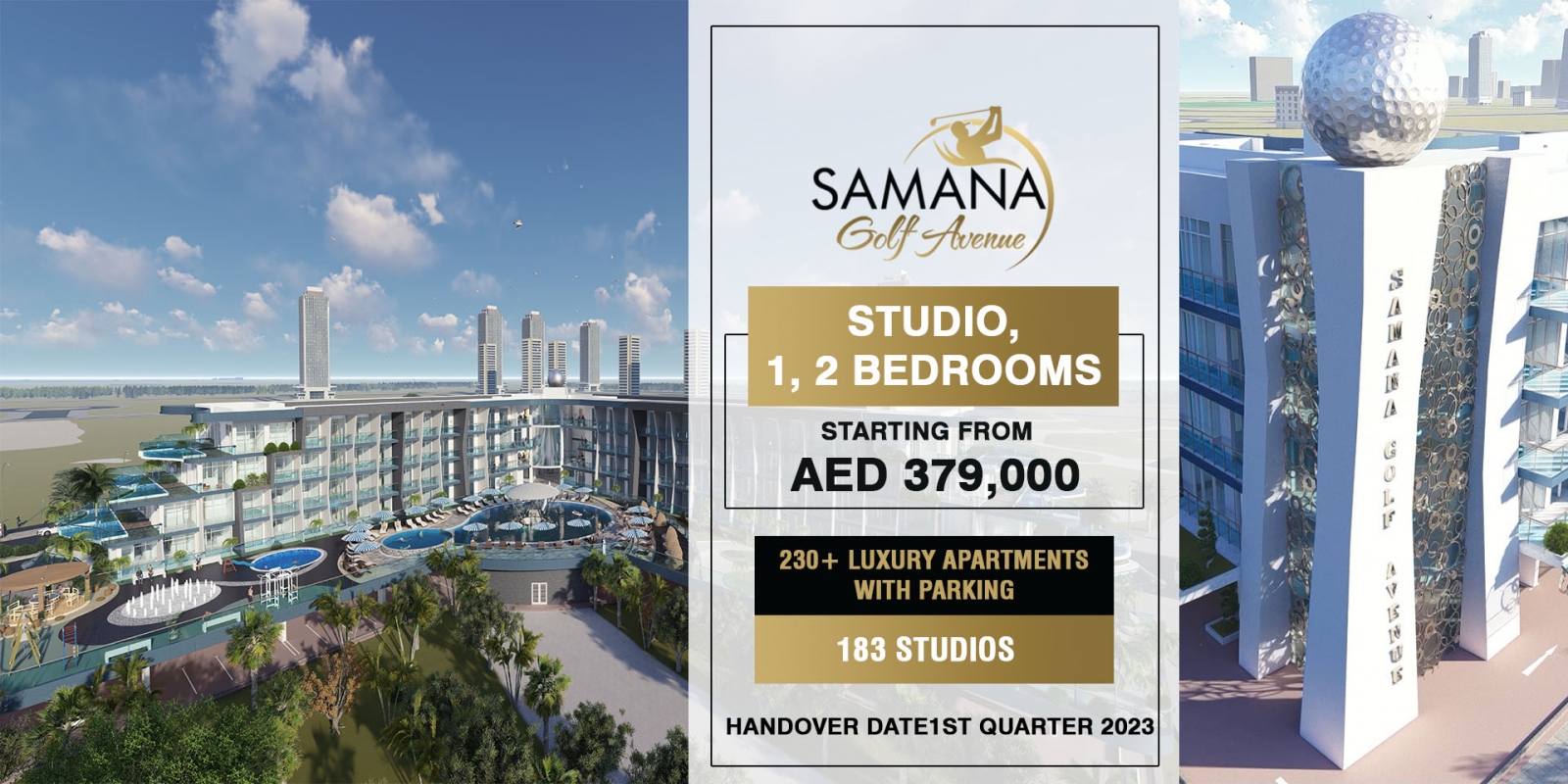 Samana Golf Avenue Dubai Studio city-Samana Golf Avenue banner.jpg